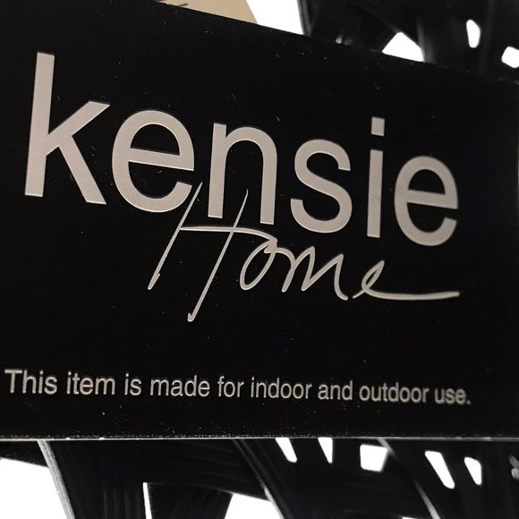 NEW NWT Kensie Storage Basket Tote Hamper Organizer Bin Woven Black 16" Tall - Picture 2 of 14